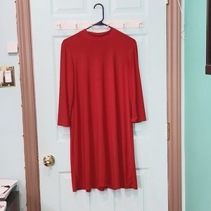 Long-sleeved shirt dress